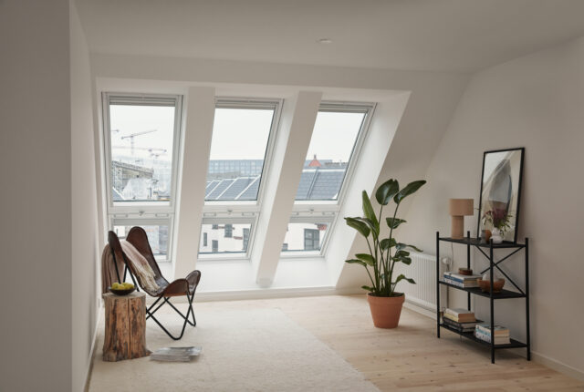 Image of loft conversion with velux windows